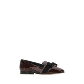 살바토레 페라가모 SALVATORE FERRAGAMO BALLERINE Flat shoes 01E2627567171C BROWNNERO Animal