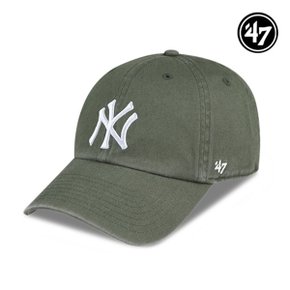 47브랜드 뉴욕 양키스 NY 빅로고 MLB 엠엘비 볼캡 야구 모자 모스 B-R...