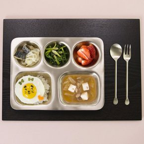 [무케] 한놋_유아 식판(스퀘어) 유기식판