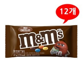 (7202510) 엠앤엠즈 밀크 초콜릿 37gx12개
