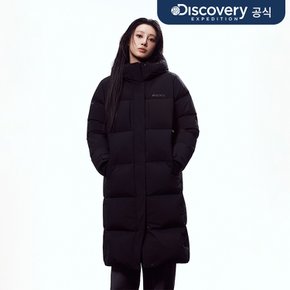 여성 레스터G 구스다운 롱패딩 (BLACK)