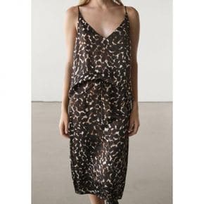 4959278 Massimo Dutti ANIMAL PRINT - Pencil skirt mottled dark brown