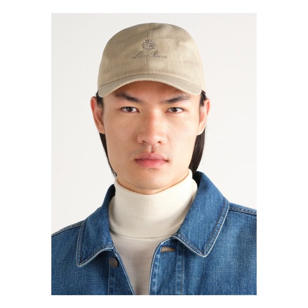 로고 자수 리넨 베이스볼 캡 46376663162894633