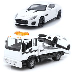 데코앤 1:43 견인차 재규어 F-Type 자동차 세트 다이캐스트 미니카