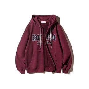 BKEN 1583 후드 집업 BK7990_와인