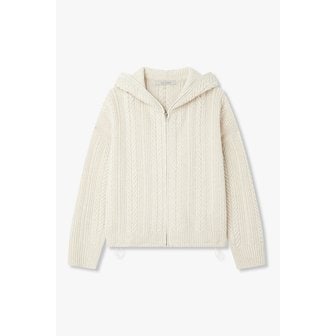 VOV [부산점] 보브)) 케이블 디테일 후드 집업 가디건 (7126150501)