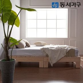 로제 피톤치드 무헤드 편백나무 ALL 원목 프레임 슈퍼싱글 SS 침대+...