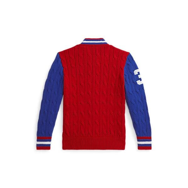 폴로 키즈 남아 2-7세 빅 포니 케이블 니트 코튼 재킷(CWPOSWEB6820697600)