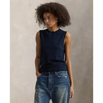 폴로 랄프 로렌 여성 슬리브리스 크루넥 스웨터(WMPOSWENC021526400)