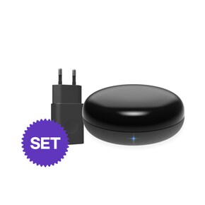 스마트 리모컨 허브 mini + 어댑터 SET / 에어컨원격제어 통합 만능 IoT 리모컨
