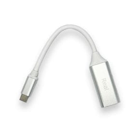 레알 USB Type C to HDMI 컨버터 dex 듀얼 4K 실버