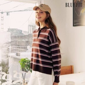 [26SS최신상] 블루핏 멀티 스트라이프 니트