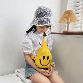 간식 구디백 초등 핸드폰 용돈 가방 스마일 슬링백 키즈 힙색 어린이날 어린이집 유치원 AA0070