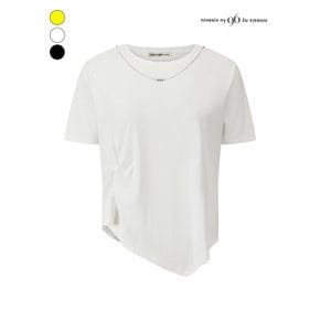 네크리스 탈부착 언발 티셔츠 (NQ5TS012M0)
