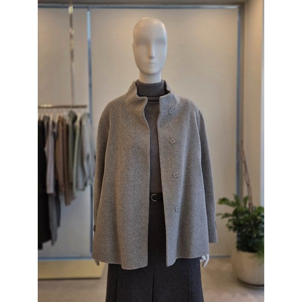 [여주점] [더 아이잗] 여성 울 캐시미어 블렌드 하이넥 재킷(IRBA0JK138)