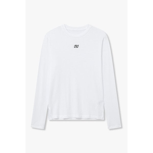 로고 자수 레이온 티셔츠 7156240700106