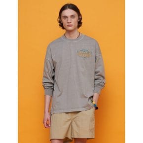 Graphic Point Long Sleeve TShirt   Grey (MS4341A203)