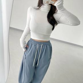 / 겨울 목폴라넥 워머 슬림핏 스판 숏 크롭 이너 티셔츠 3컬러