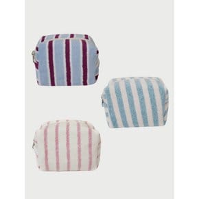 Stripe  Terry Pouch (3colors)(S,L)