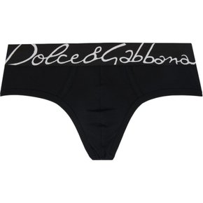 Dolce & Gabbana 블랙 브란도 브리프 M3F32JONP20 NERO