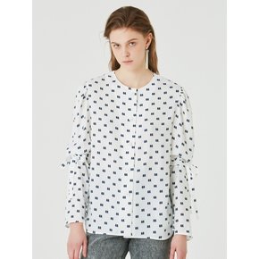 LOGO PRINT BLOUSE