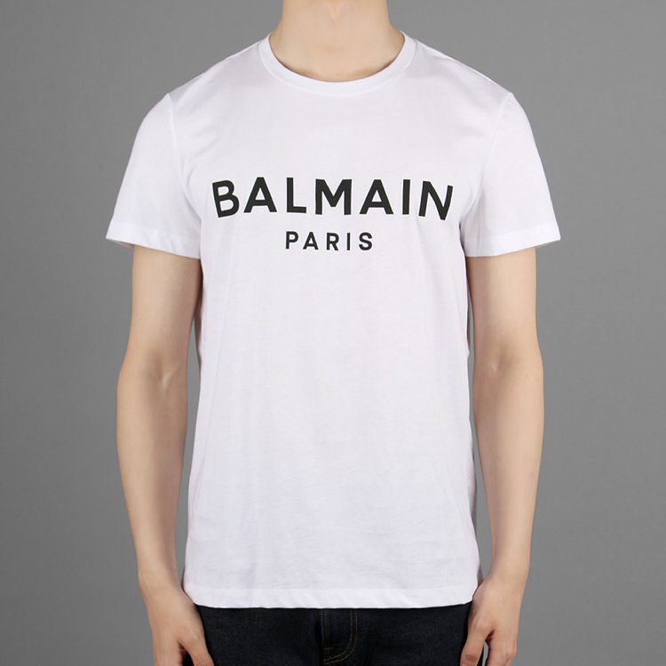 T-shirt Balmain Paris Logo Tee XH1EF000BB23-GAB | FLEXDOG