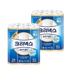 크리넥스 울트라클린 3겹 25m 24롤 2팩