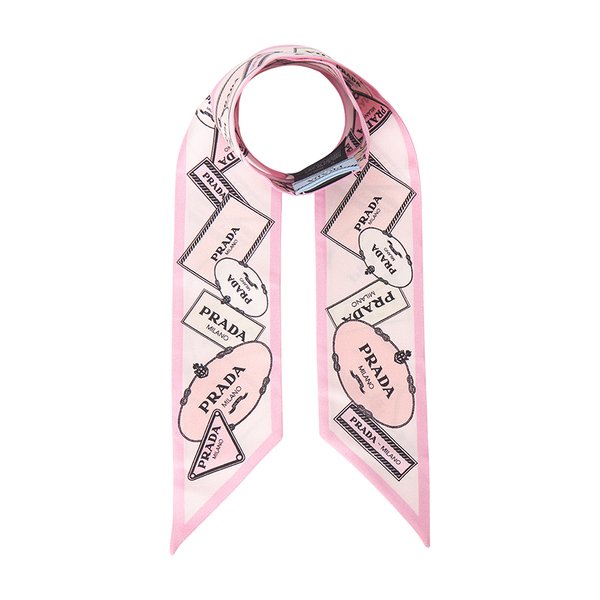 [부산점] 프라다 여성 실크 스키니 스카프 1FF008 2DGY F0DLD