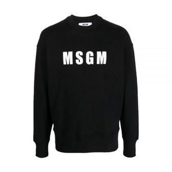 MSGM 엠에스지엠 로고 프린팅 맨투맨 티셔츠 (3440MM162 237000 99)