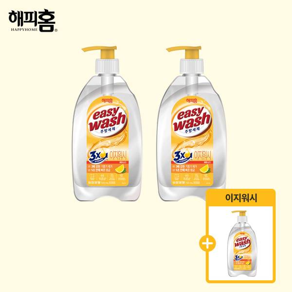 해피홈 이지워시 주방세제  레몬소다 720ml  3팩