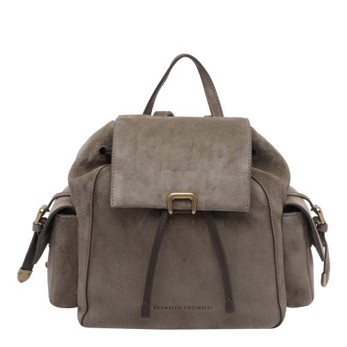 [해외배송] 26 F/W 브루넬로 쿠치넬리 로고 스웨이드 백팩 MBDLB2841/C8769 B0012209297