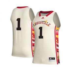 맨즈 1 카키 Louisville Cardinals Honoring 블랙 Excellence 바스켓볼 저지 - 카키 5