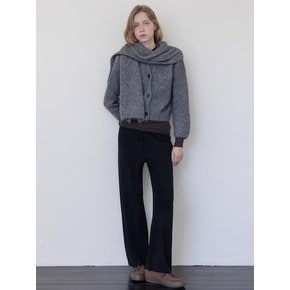 Wool blended pants _ Black