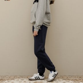 Banding logo sweat jogger pants_Navy