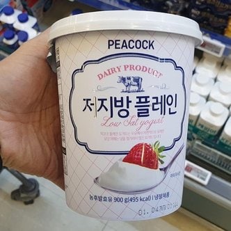  피코크 저지방 플레인 900g