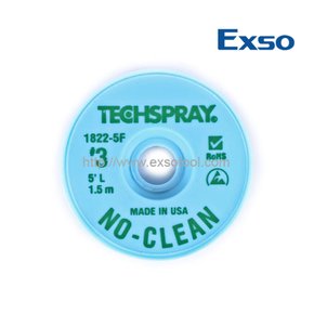 EXSO/엑소 솔더위크 TECHSPRAY 1822-5F/전자부품/보수유지/먼지제거/연마/청소