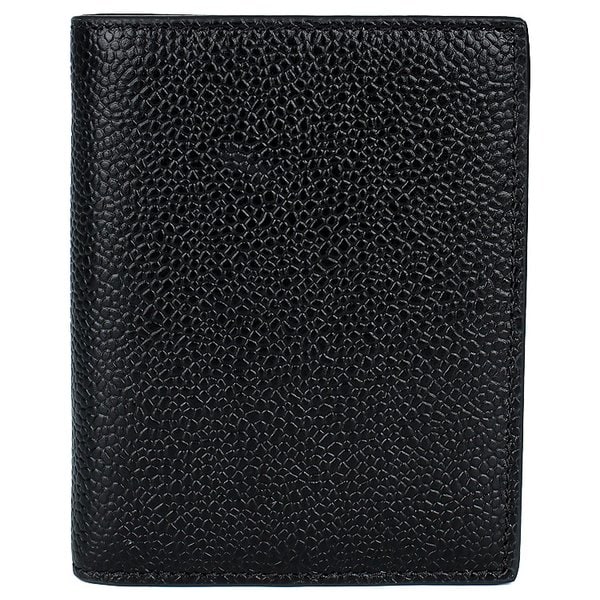 [시흥점] 25FW 삼선탭 페블 그레인 반지갑 (MAW062A 00198 001)