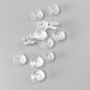 신발 파츠 꾸미기 단추 악세사리 버튼 투명 12mm