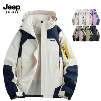  지프 JEEP SPIRIT 남녀공용 아웃도어 자켓 방수방풍 바람막이자켓 아웃도어 등산 점퍼 JW553