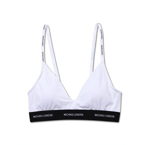 BASIC LOGO BRA TOP WHITE