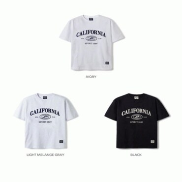 후아유 공용 캘리포니아 자수 반팔티 / California Embroidery T-shirt_A WHRPE2594U