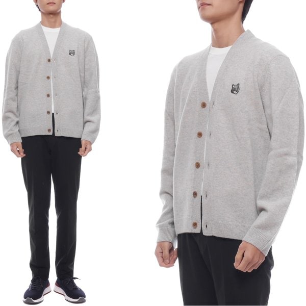 [부산점] 25FW 남성 폭스헤드 울 가디건 (PM00502KT1006 H120 25F)