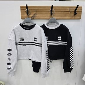 봄신상  배색테이프크롭맨투맨 R2419T181_SH