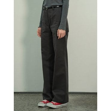 시야쥬 SIPT7057 carpenter pants_Charcoal