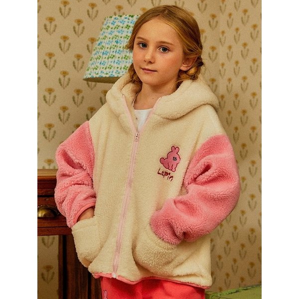 토끼 유아 아동 여아 플리스 자켓