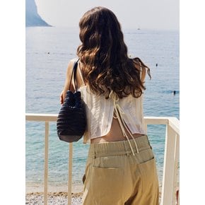 Moire Bustier Cream