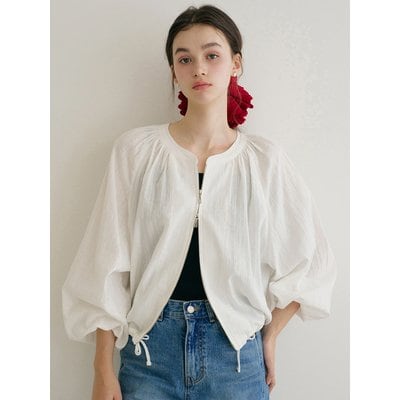 언에디트 [단독] G Breeze Shirring Blouson_White