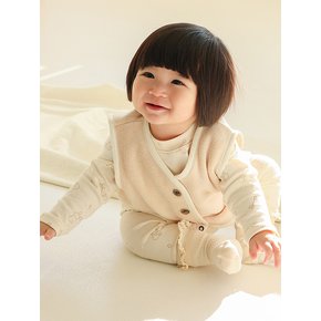 편하고 귀여운 - 유아 후리스 조끼
