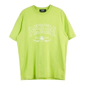 [라벨루쏘] [MSGM] 로고 남성 티셔츠 3240MM181 227298 33