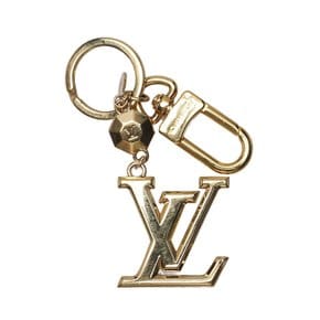 [중고명품] 루이비통 [리본즈] 골드 메탈 LV 파셋 공용 키링 M65216